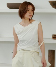 洗える】ホルターネックツイストロンT（Tシャツ/カットソー