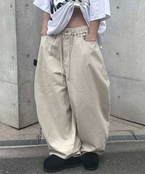 Curved Balloon Pants/カーブバルーンパンツ【ユニセックス着用可能