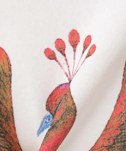 F-LAGSTUF-F(フラグスタフ)の「F-LAGSTUF-F / フラグスタフ "PEACOCK" TEE(Tシャツ/カットソー・メンズ・ブラック/ホワイト・MEDIUM/LARGE)」の7枚目の写真