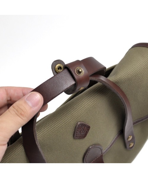 CLEDRAN(クレドラン)の「【帆布×本革 A4収納可能】CL3755 GRAN 2WAY BAG(ショルダーバッグ・レディース・オリーブ/サンドベージュ/ブラック・FREE)」の11枚目の写真