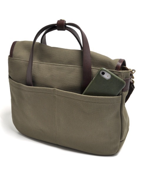 CLEDRAN(クレドラン)の「【帆布×本革 A4収納可能】CL3755 GRAN 2WAY BAG(ショルダーバッグ・レディース・オリーブ/サンドベージュ/ブラック・FREE)」の14枚目の写真