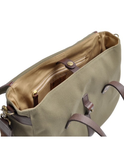 CLEDRAN(クレドラン)の「【帆布×本革 A4収納可能】CL3755 GRAN 2WAY BAG(ショルダーバッグ・レディース・オリーブ/サンドベージュ/ブラック・FREE)」の15枚目の写真