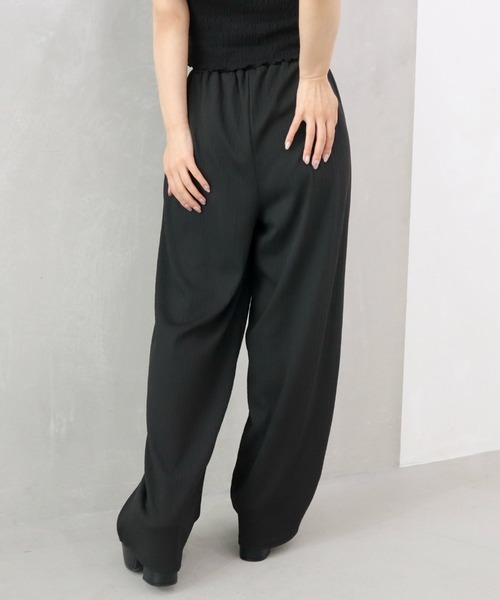 INTERPLANET(インタープラネット)の「綿タッチリブストレートパンツ(その他パンツ・レディース・ベージュ/ブラック/グレイッシュベージュ・MEDIUM/LARGE)」の11枚目の写真