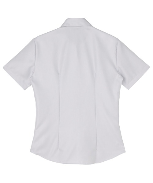 TOKYO SHIRTS(トウキョウシャツ)の「【超形態安定】【接触冷感】形態安定ノンアイロン スキッパー 半袖ビジネスワイシャツ(ビジネスシャツ・レディース・グレー・S/M/L/LL/XL)」の2枚目の写真