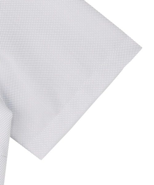 TOKYO SHIRTS(トウキョウシャツ)の「【超形態安定】【接触冷感】形態安定ノンアイロン スキッパー 半袖ビジネスワイシャツ(ビジネスシャツ・レディース・グレー・S/M/L/LL/XL)」の4枚目の写真