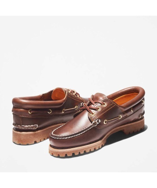 Timberland(ティンバーランド)の「Timberland Heritage Noreen 3-Eye Handsewn(ティンバーランド ヘリテイジ ノリーン スリーアイ(3eye) ハンドソーン)(スニーカー・レディース・ブラウン・24.5cm/24cm/23.5cm/23cm/25cm)」の3枚目の写真
