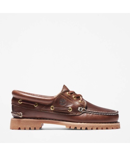 Timberland(ティンバーランド)の「Timberland Heritage Noreen 3-Eye Handsewn(ティンバーランド ヘリテイジ ノリーン スリーアイ(3eye) ハンドソーン)(スニーカー・レディース・ブラウン・24.5cm/24cm/23.5cm/23cm/25cm)」の4枚目の写真