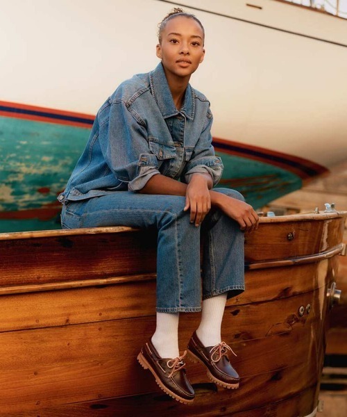 Timberland(ティンバーランド)の「Timberland Heritage Noreen 3-Eye Handsewn(ティンバーランド ヘリテイジ ノリーン スリーアイ(3eye) ハンドソーン)(スニーカー・レディース・ブラウン・24.5cm/24cm/23.5cm/23cm/25cm)」の8枚目の写真