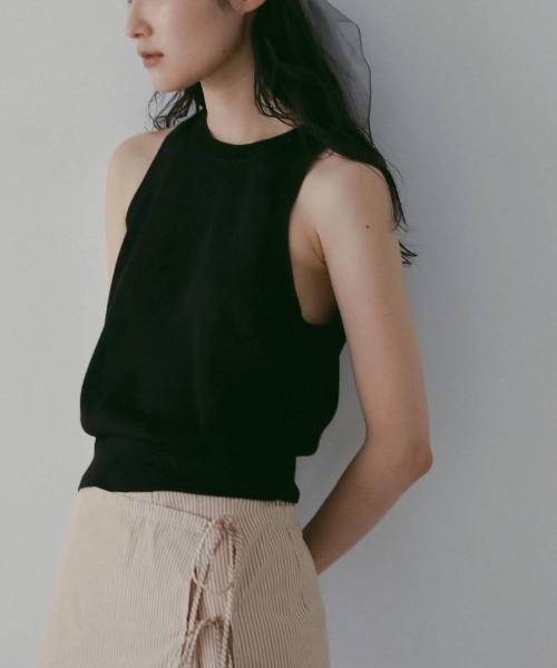 anuke(アンヌーク)の「Highgauge Sheer Tanktop 62610509(Tシャツ/カットソー・メンズ・グレイッシュベージュ/ブラウン/ピンク・FREE)」の2枚目の写真