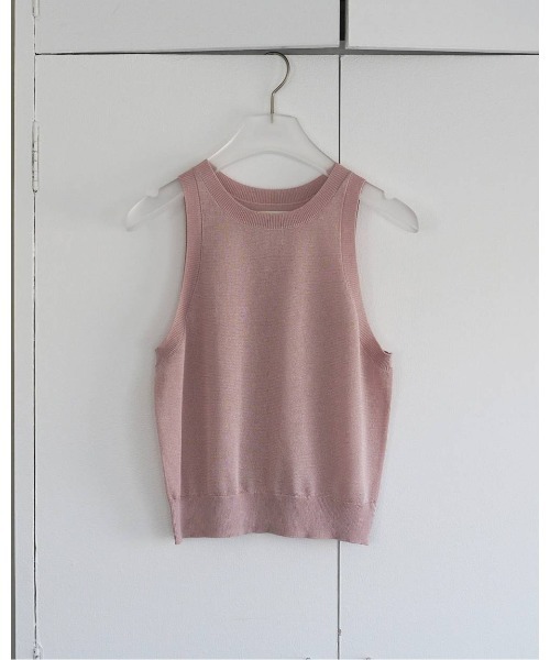 anuke(アンヌーク)の「Highgauge Sheer Tanktop 62610509(Tシャツ/カットソー・メンズ・グレイッシュベージュ/ブラウン/ピンク・FREE)」の3枚目の写真