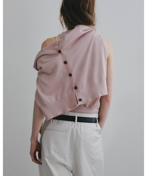 anuke(アンヌーク)の「Highgauge Sheer Tanktop 62610509(Tシャツ/カットソー・メンズ・グレイッシュベージュ/ブラウン/ピンク・FREE)」の6枚目の写真