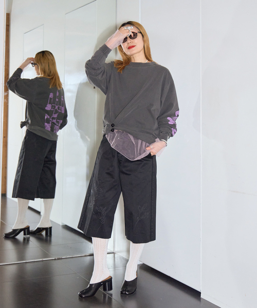 TANAKA(タナカ)の「TANAKA THE SHORTS ST-253-BKE:ハーフパンツ(その他パンツ・レディース・ブラック・25/27)」の4枚目の写真
