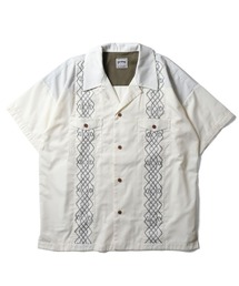 HOUSTON | HOUSTON コード刺繍オープンカラーシャツ(WAIST POKET)(シャツ/ブラウス)