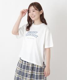 コットン ワイドプリント Tシャツ A