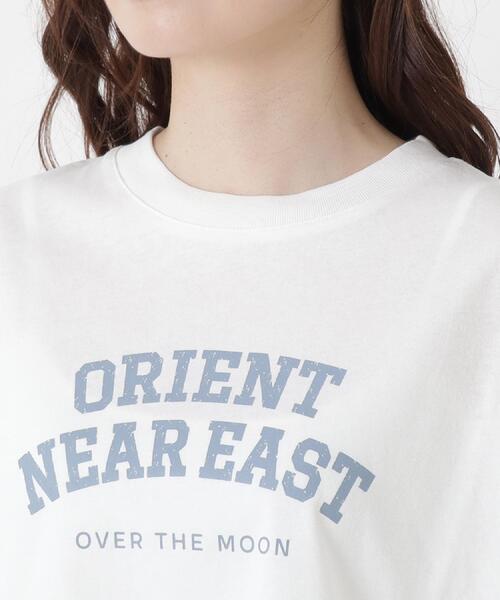 one'sterrace（ワンズテラス）の「コットン ワイドプリント Tシャツ A（Tシャツ/カットソー・レディース・ブラック系8/アイボリー系8/ライトグリーン系/ネイビー系5/ブラウン系8・02）」の18枚目の写真