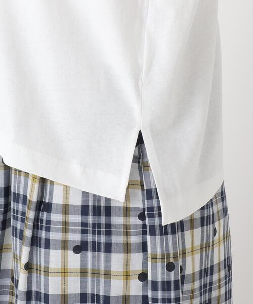 one'sterrace（ワンズテラス）の「コットン ワイドプリント Tシャツ A（Tシャツ/カットソー・レディース・ブラック系8/アイボリー系8/ライトグリーン系/ネイビー系5/ブラウン系8・02）」の21枚目の写真