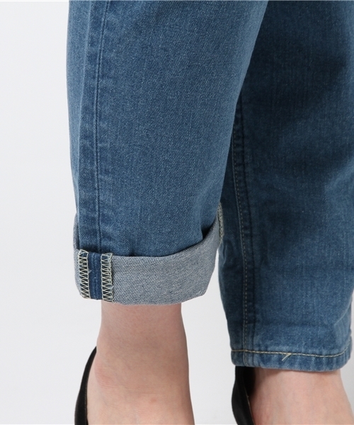 Lee（リー）の「【Lee×CIAOPANICTYPY】コラボテーパードデニムパンツ（デニムパンツ・レディース・ネイビー/インディゴブルー/ホワイト/ブルー・SMALL/MEDIUM/LARGE）」の17枚目の写真