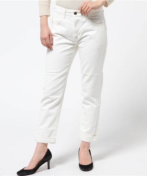 Lee（リー）の「【Lee×CIAOPANICTYPY】コラボテーパードデニムパンツ（デニムパンツ・レディース・ネイビー/インディゴブルー/ホワイト/ブルー・SMALL/MEDIUM/LARGE）」の6枚目の写真