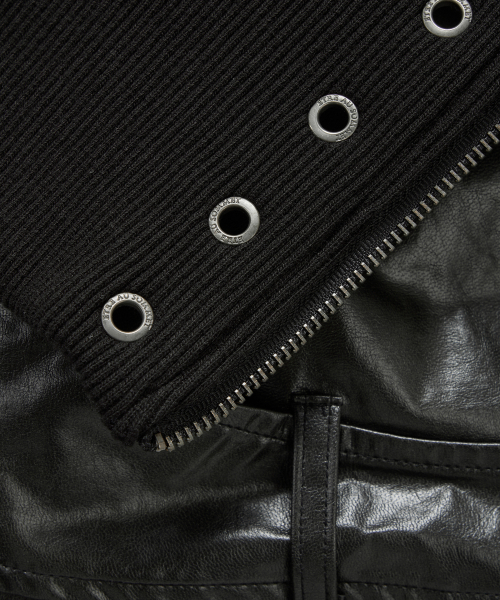 ETRE AU SOMMET(エトレオソメ)の「Front Zipper Belt Leather Skirt Pants (Black)(スカート・レディース・ブラック・FREE)」の13枚目の写真