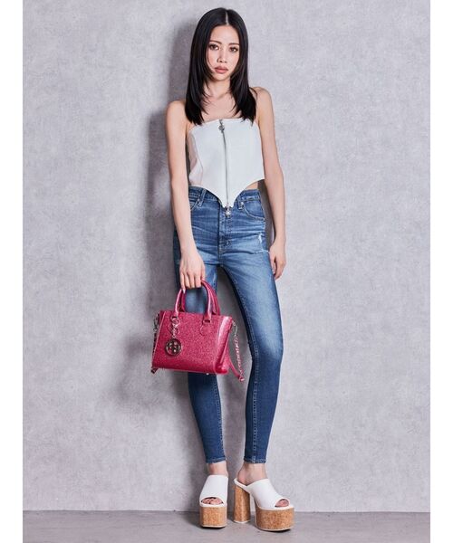 GYDA(ジェイダ)の「コルクチャンキーサンダル(サンダル・レディース・ブラック/オフホワイト・SMALL/MEDIUM/LARGE)」の9枚目の写真