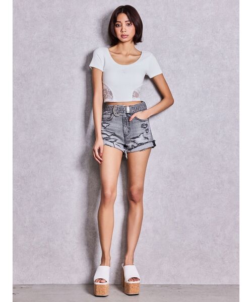 GYDA（ジェイダ）の「コルクチャンキーサンダル（サンダル・レディース・ブラック/オフホワイト・SMALL/MEDIUM/LARGE）」の12枚目の写真