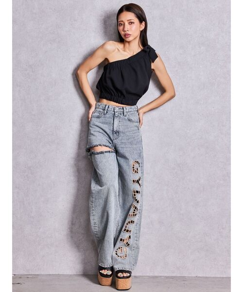 GYDA（ジェイダ）の「コルクチャンキーサンダル（サンダル・レディース・ブラック/オフホワイト・SMALL/MEDIUM/LARGE）」の14枚目の写真