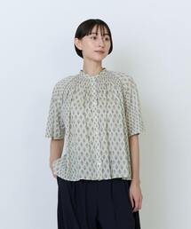 LOISIR | インドコットンボイル小紋柄プリントブラウス(シャツ/ブラウス)