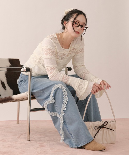 loin nuit（ロワンニュイ）の「2way gather hand bag / 2wayギャザーハンドバッグ（ショルダーバッグ・レディース・アイボリー/キャメル/ブラック・FREE）」の16枚目の写真