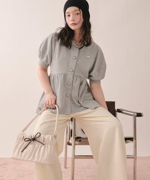 loin nuit（ロワンニュイ）の「2way gather hand bag / 2wayギャザーハンドバッグ（ショルダーバッグ・レディース・アイボリー/キャメル/ブラック・FREE）」の18枚目の写真