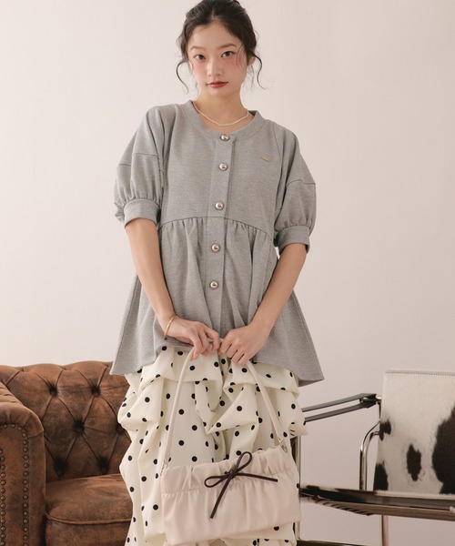 loin nuit（ロワンニュイ）の「2way gather hand bag / 2wayギャザーハンドバッグ（ショルダーバッグ・レディース・アイボリー/キャメル/ブラック・FREE）」の21枚目の写真