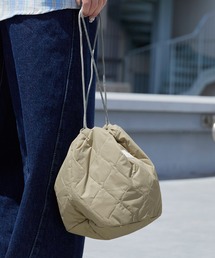 MIS/エムアイエス MILITARY QUILTED EFFECTS BAG ミリタリーキルトエフェクトバッグ ミニバッグ 巾着ポーチ 小物入れ レディース 秋 秋服 2026年秋冬