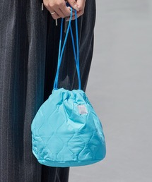 MIS（エムアイエス）の「MIS/エムアイエス MILITARY QUILTED EFFECTS BAG ミリタリーキルトエフェクトバッグ ミニバッグ 巾着ポーチ 小物入れ 2026年春夏（ハンドバッグ）」
