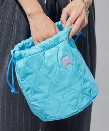 MIS（エムアイエス）の「MIS/エムアイエス MILITARY QUILTED EFFECTS BAG ミリタリーキルトエフェクトバッグ ミニバッグ 巾着ポーチ 小物入れ 2026年春夏（ハンドバッグ）」
