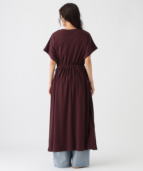 Elura(エルーラ)の「汗ジミ軽減スキッパーワンピース<低身長サイズあり>/1032365(ワンピース・レディース・ブラック/ボルドー・FREE(S)/FREE)」の16枚目の写真