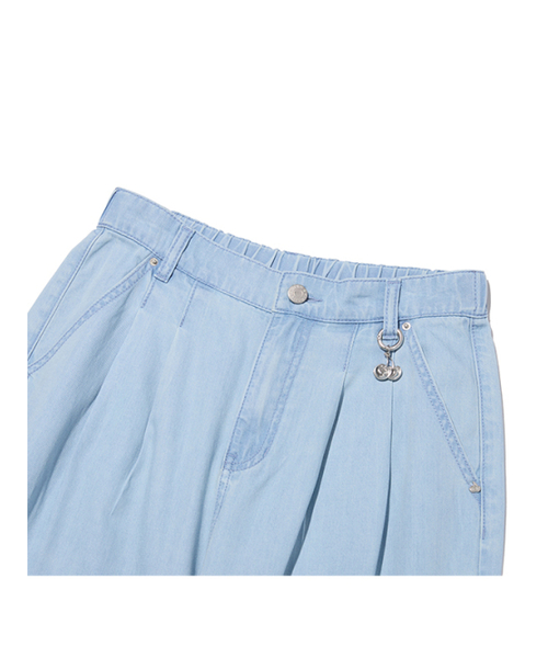 KIRSH（キルシー）の「キルシ クールワイドフィットバンディングデニムパンツ[ライトブルー]（デニムパンツ・レディース・その他・MEDIUM/SMALL）」の3枚目の写真