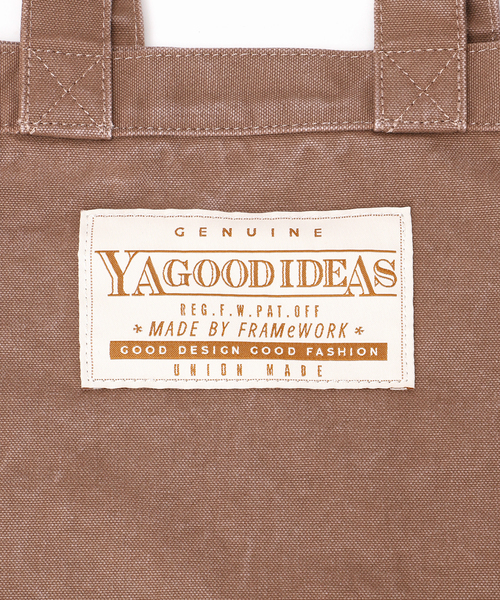 FRAMeWORK（フレームワーク）の「≪WEB限定 / 追加≫YA GOOD IDEAS YA GOOD DAILY NEWS TIMES 2（トートバッグ・レディース・ブラウン/オレンジ/アイボリー・FREE）」の11枚目の写真