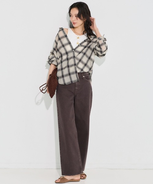 BARNYARDSTORM(バンヤードストーム)の「upper hights(アッパーハイツ) / THE NIECE MID-RISE(デニムパンツ・レディース・ブラウン系その他・23inch/24inch/25inch)」の16枚目の写真