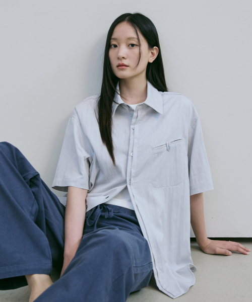 BER DE NOIR(ベールドノワール)の「ブリーズタブシャツ(アイスグレー)(シャツ/ブラウス・レディース・その他・MEDIUM/LARGE)」の1枚目の写真