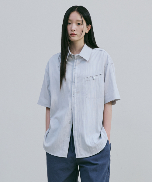 BER DE NOIR(ベールドノワール)の「ブリーズタブシャツ(アイスグレー)(シャツ/ブラウス・レディース・その他・MEDIUM/LARGE)」の2枚目の写真