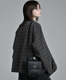ADRER（アドラー）の「Saffiano-Style Mini Shoulder Bag / サフィアーノスタイル ミニショルダーバッグ（ショルダーバッグ）」