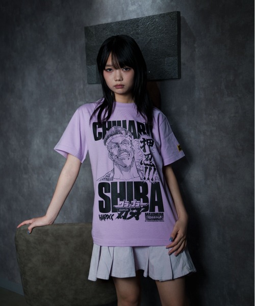 グラップラー刃牙 柴千春（根性ライトパープル）（Tシャツ/カットソー