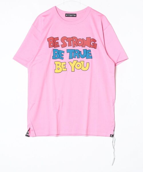 mastermind JAPAN(マスターマインド)の「BE TRUE TEE(Tシャツ/カットソー・メンズ・ピンク/イエロー/ブラック・XL)」の3枚目の写真