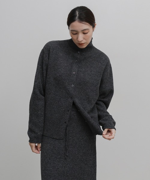 select MOCA(セレクトモカ)の「【セットアップ対応】プチハイボタンカーディガン(カーディガン/ボレロ・レディース・チャコールグレー/ライトグレー/アイボリー/ピンク・FREE)」の6枚目の写真