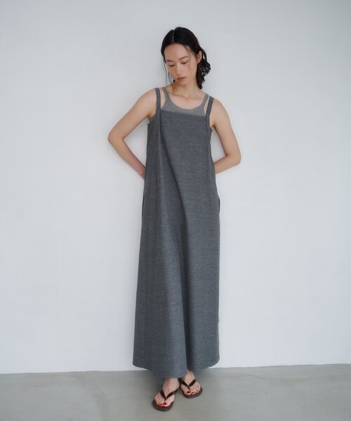 SHENERY(シーナリー)の「【LUALY】リネンオーバーワンピース(ワンピース・レディース・グレー/ベージュ・36/38)」の2枚目の写真