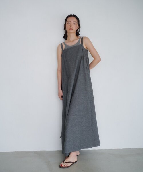 SHENERY(シーナリー)の「【LUALY】リネンオーバーワンピース(ワンピース・レディース・グレー/ベージュ・36/38)」の3枚目の写真