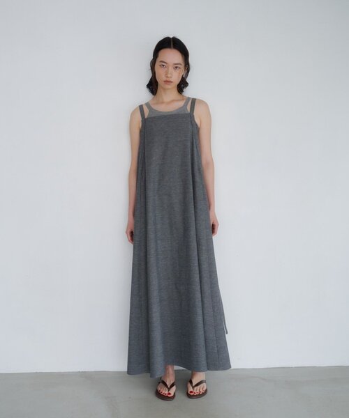 SHENERY(シーナリー)の「【LUALY】リネンオーバーワンピース(ワンピース・レディース・グレー/ベージュ・36/38)」の5枚目の写真
