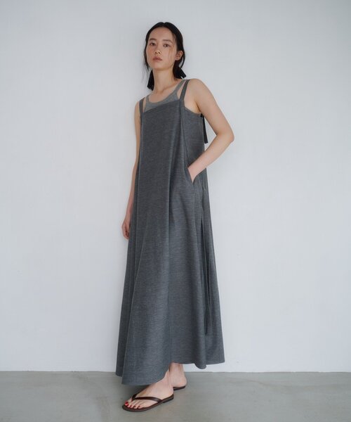 SHENERY(シーナリー)の「【LUALY】リネンオーバーワンピース(ワンピース・レディース・グレー/ベージュ・36/38)」の6枚目の写真