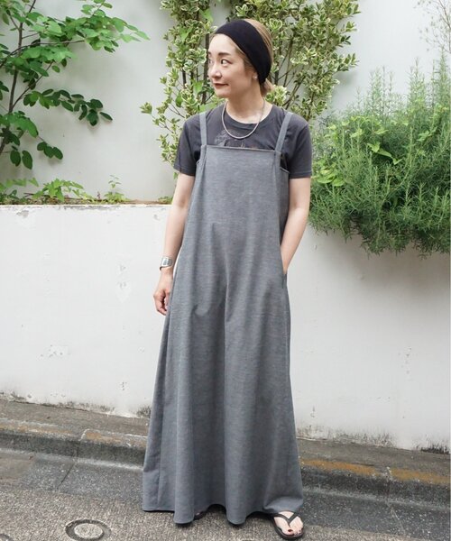 SHENERY(シーナリー)の「【LUALY】リネンオーバーワンピース(ワンピース・レディース・グレー/ベージュ・36/38)」の13枚目の写真
