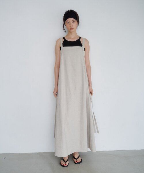 SHENERY(シーナリー)の「【LUALY】リネンオーバーワンピース(ワンピース・レディース・グレー/ベージュ・36/38)」の17枚目の写真