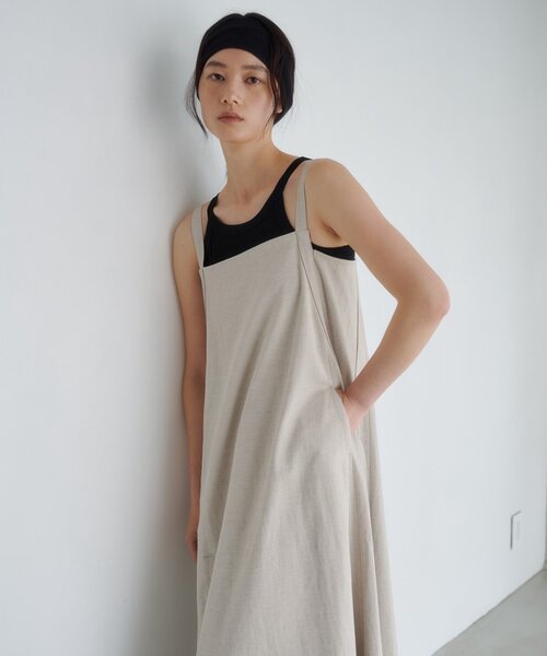 SHENERY(シーナリー)の「【LUALY】リネンオーバーワンピース(ワンピース・レディース・グレー/ベージュ・36/38)」の19枚目の写真
